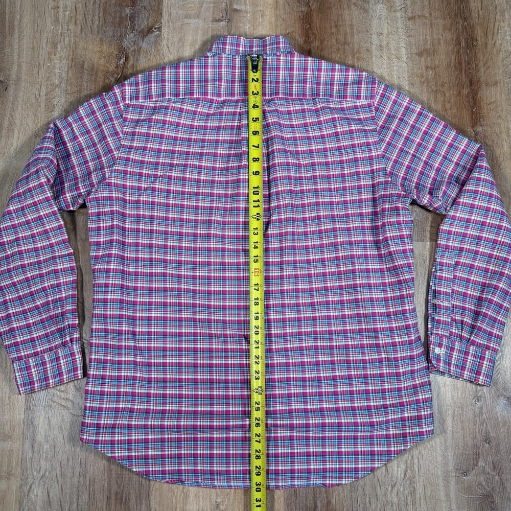 Polo Ralph Lauren Shirt Mens Large Pink Button Down Easter Spring Oxford Plaid - Picture 5 of 6